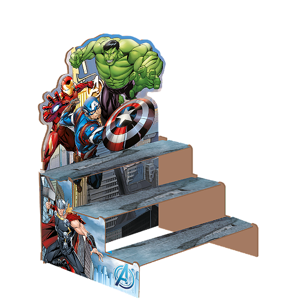 Escada Para Doces MDF Avengers - 1 Unidade - Disney Original - Rizzo.