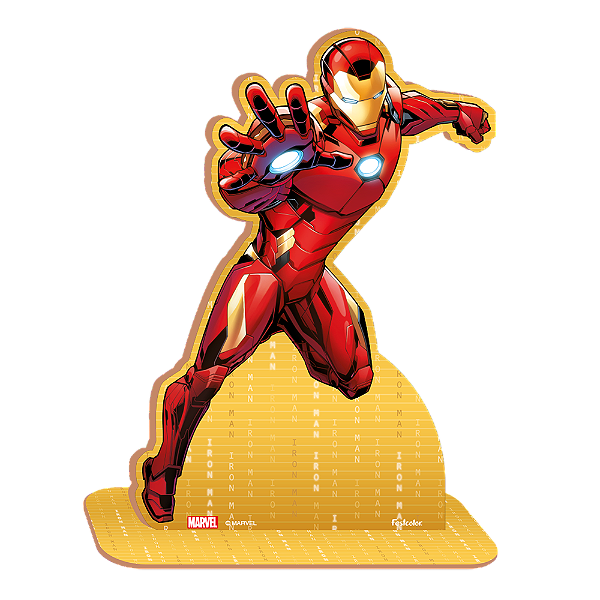 Personagem MDF P Homem de Ferro Avengers - 1 Unidade - Disney Original - Rizzo