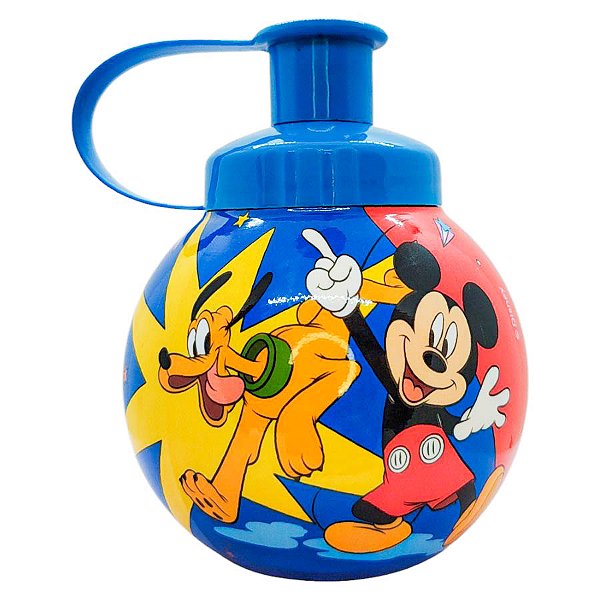 Garrafa Squeeze Bola Mickey e Pluto - Azul - 250ml  - 1 unidade - Disney Original - Rizzo