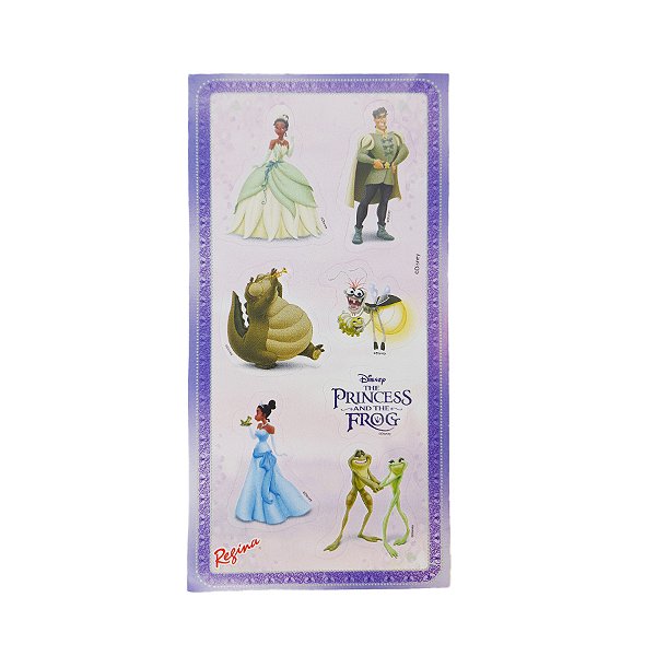 Adesivo Decorativo A Princesa e o Sapo - 28 unidades - Disney Original - Rizzo