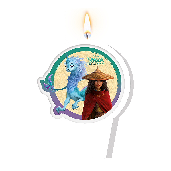 Vela Plana Adesiva Festa Raya e o Último Dragão - 01 unidade - Disney Original - Rizzo
