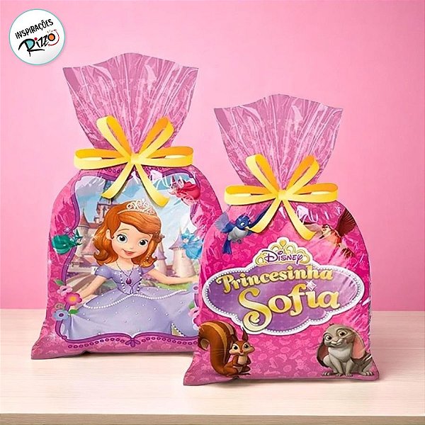 Sacola Surpresa Festa Princesinha Sofia - 12 unidades - Disney Original - Rizzo