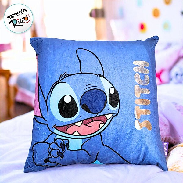Almofada Stitch Prateada - 40cm - 1 unidade - Disney Original - Rizzo