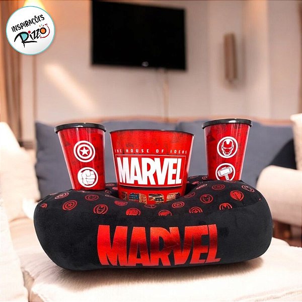 Kit Almofada Pipoca Marvel - 1 unidade - Disney Original - Rizzo