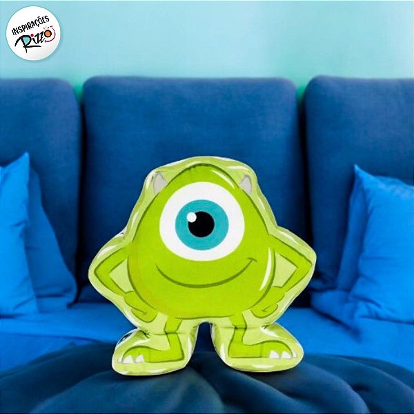 Almofada Formato Mike Wazowski Monstros S.A - 25cm - Disney Original - 1 Un - Rizzo
