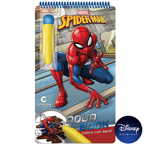 Livro Aqua Book Homem-Aranha - 01 Unidade - Disney Original - Culturama