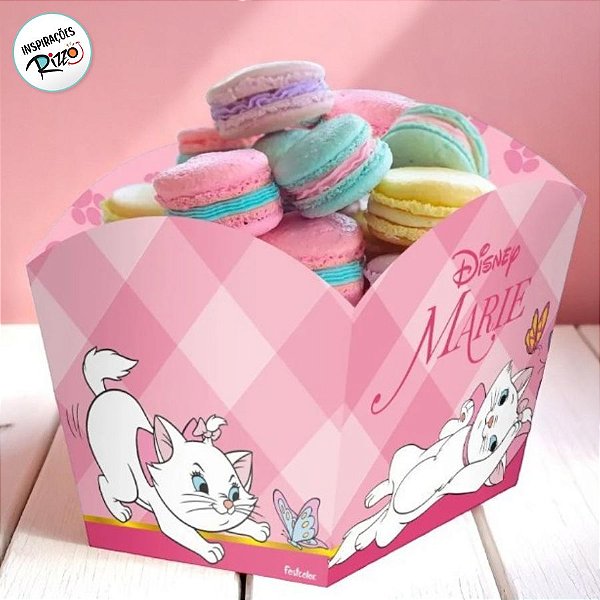 Cachepot Médio Festa Marie - 8 unidades - Disney Original - FestColor