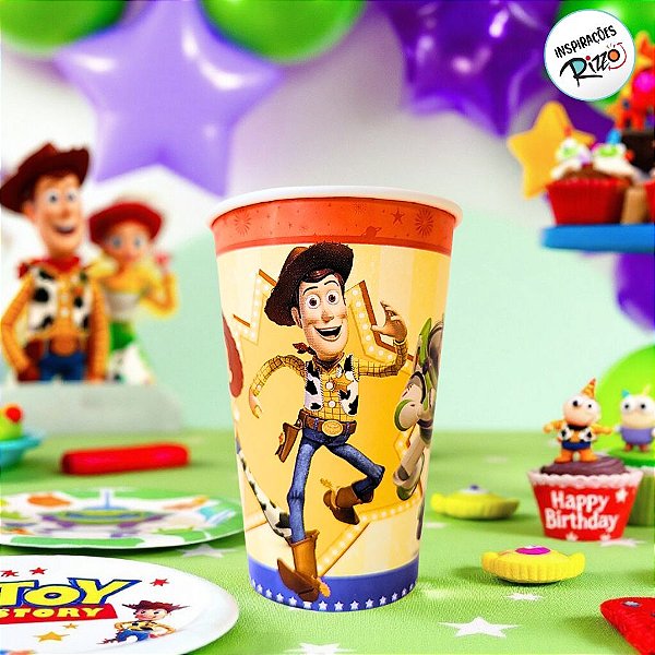 Copo de Papel - Toy Story - 180ml - 8 unidades - Disney Original - Rizzo
