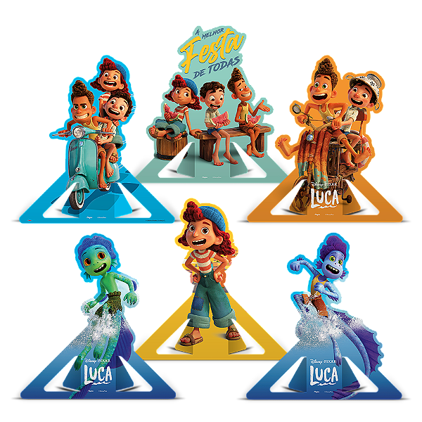 Decoração De Mesa Luca - 06 Unidades - Disney Original - Rizzo