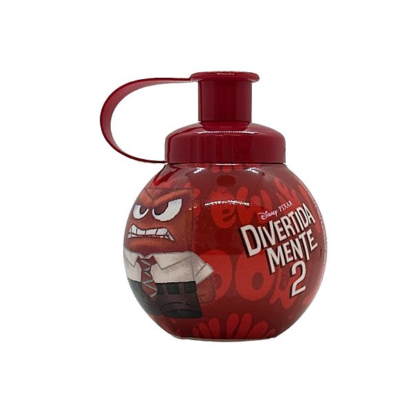 Garrafa Squeeze Bola Divertidamente - Vermelha - 250ml - 1 unidade - Disney Original - Rizzo