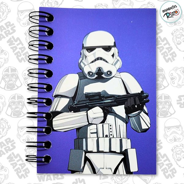 Caderninho de Anotações - Stormtrooper - Star Wars - 50 Folhas - 7x10cm - 1 unidade - Disney Original - Rizzo