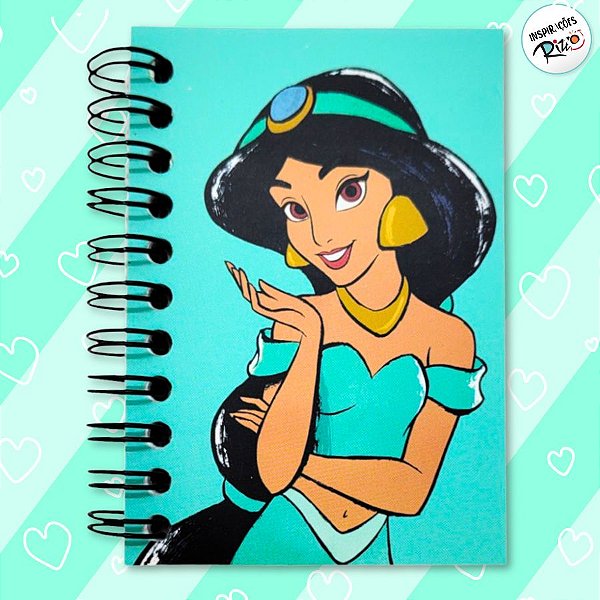 Caderninho de Anotações - Jasmine - 50 Folhas - 7x10cm - 1 unidade - Disney Original - Rizzo