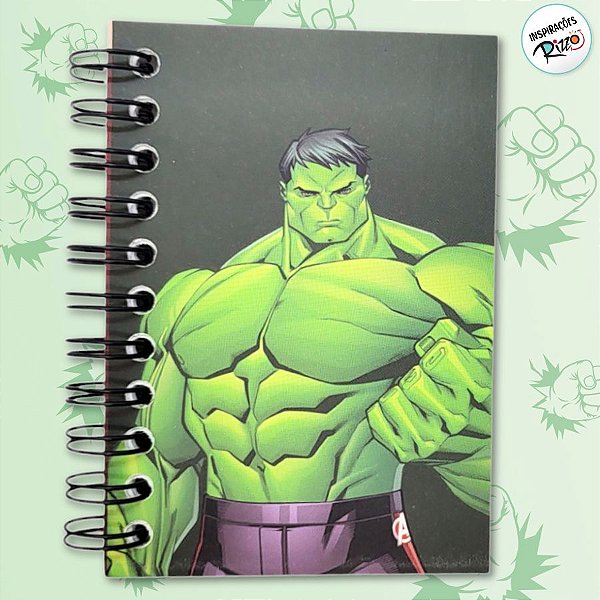 Caderninho de Anotações - Hulk - 50 Folhas - 7x10cm - 1 unidade - Disney Original - Rizzo