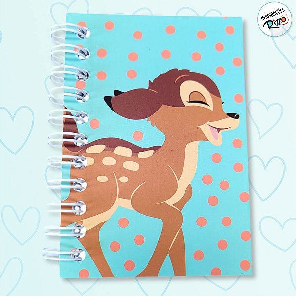 Caderninho de Anotações - Bambi - 50 Folhas - 7x10cm - 1 unidade - Disney Original - Rizzo