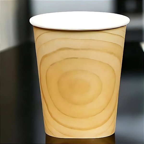 Copo de Papel Biodegradável 270ml - Bambu - 10 unidades - Silver Festas - Rizzo