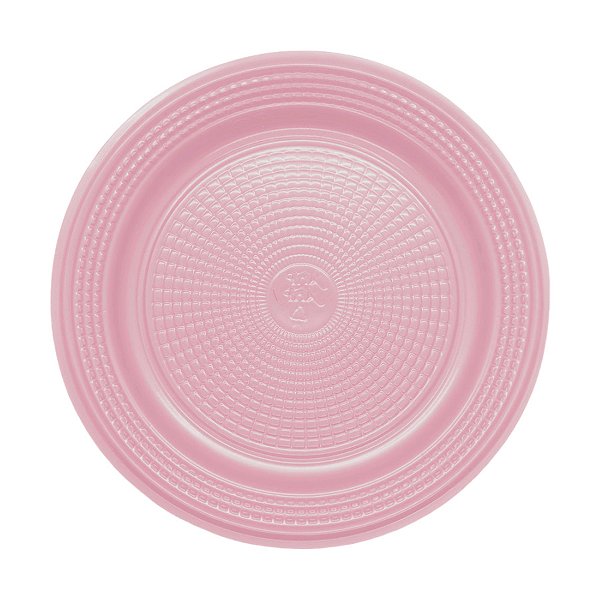 Prato Descártavel BioDegradável 15cm - Rosa Candy  - 10 unidades - Rizzo