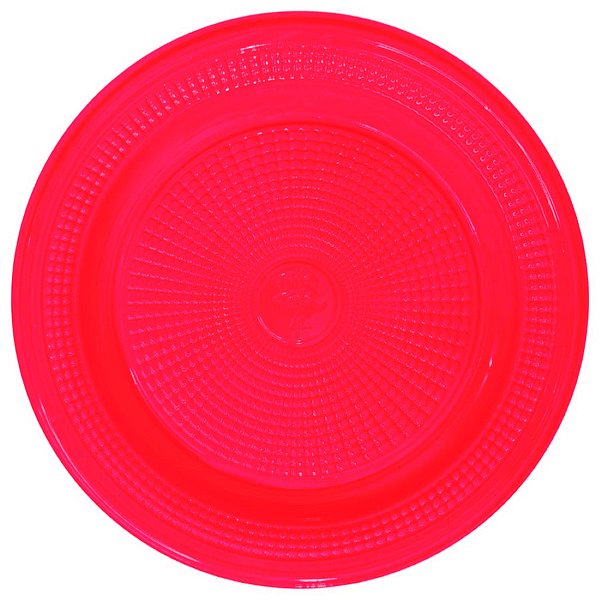 Prato Biodegradável 15cm Crystal Neon Rosa - 10 Unidades - Trik Trik - Rizzo