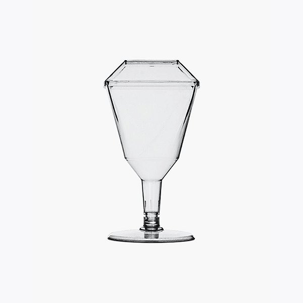 Taça Square PIT 175/1 com Tampa - 05 unidades - Plastilânia