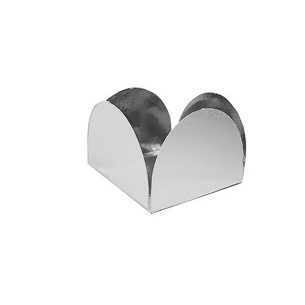 Forminhas para Doces 4 Pétalas Prata Metalizada - 50 unidades - NC Toys - Rizzo
