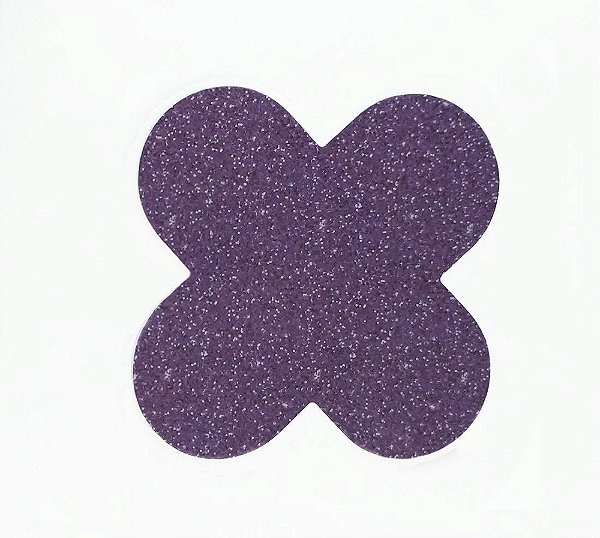 Forminha para doces 4 Pétalas Glitter Roxo - 50 unidades -  NC Toys