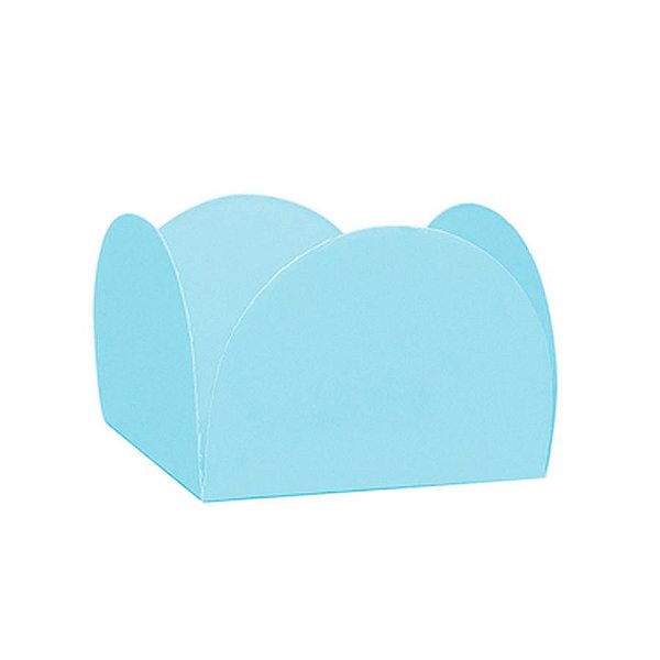Forminhas para Doces 4 Pétalas Azul Claro 50 unidades NC Toys