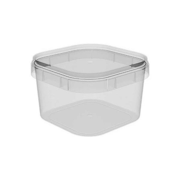 Pote com Lacre Quadrado - 150ml - 10 unidades - Plastilania - Rizzo