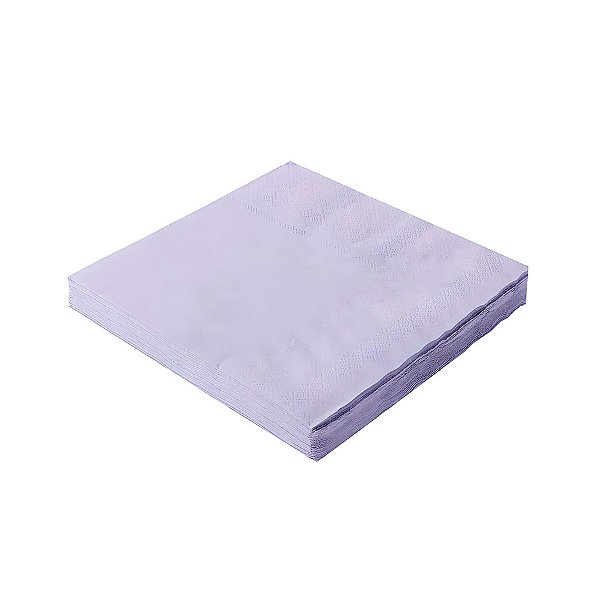 Guardanapo - 32x32cm - Lilás  - 20 unidades - Rizzo