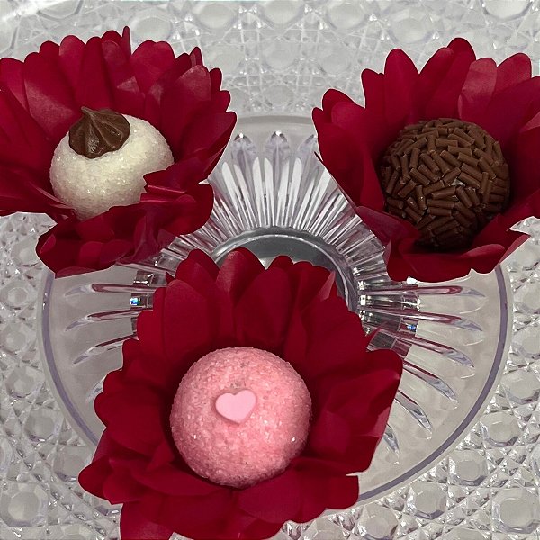 Forminha para Doces Finos - Madri Vermelho - 30 unidades - Decora Doces - Rizzo
