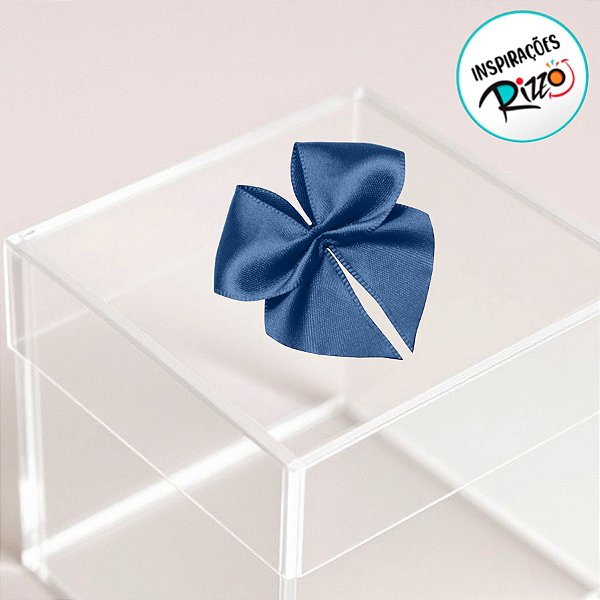 Lacinho de Fita de Cetim Azul Royal 15mm - 3,5cm - Cor 214 - 20 unidades - Progresso - Rizzo