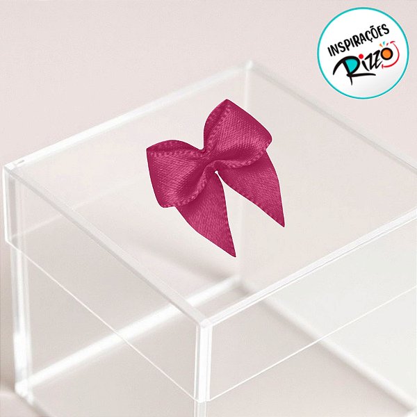 Lacinho de Fita de Cetim Pink 10mm - 2,5cm - Cor 303 - 50 unidades - Progresso - Rizzo