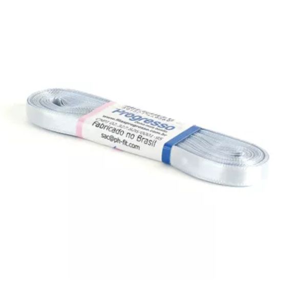 Fita de Cetim Progresso 7mm nº1 - 10m Cor 084 Prata - 01 unidade
