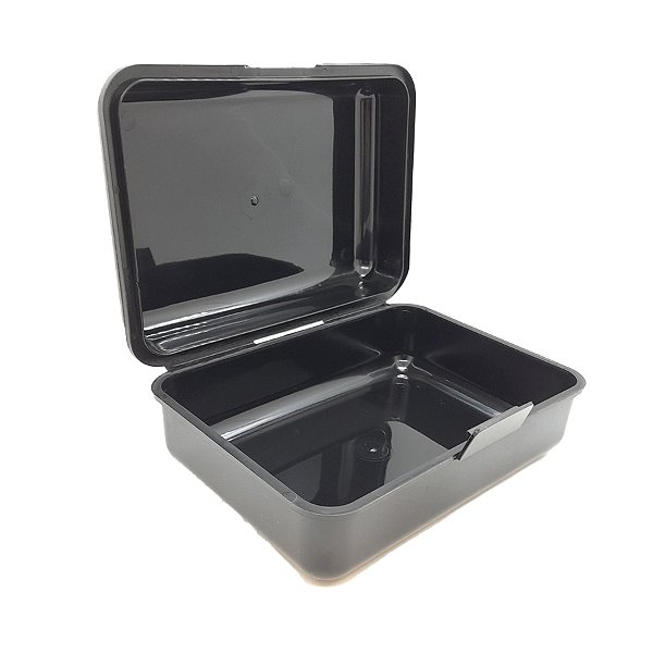 Caixinha Lembrancinha Plástica Preto 18x13x7cm - 1 unidade - Rizzo