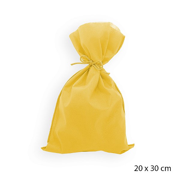 Saco para Surpresas em TNT - 20 x 30 cm - Amarelo - 10 unidades - Best Fest - Rizzo
