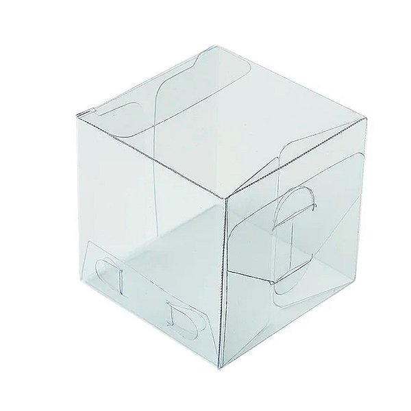 Caixa Cubo Transparente K8 (10cm x 10cm x 10cm)  - 20 unidades - Rizzo