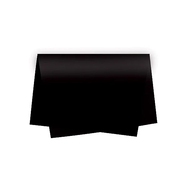 Papel de Seda - 50x70cm - Preto - 10 folhas - Riacho - Rizzo