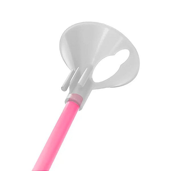 Suporte para Balão 33cm - Rosa Candy - 10 Unidades