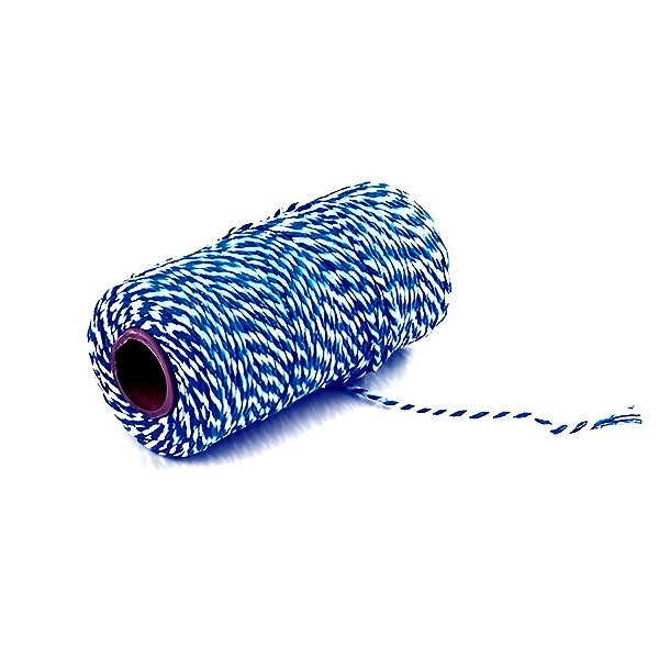 Fio Barbante Azul e Branco - 50m - 1 unidade - Rizzo