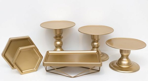 Kit Comemore MAIS Premium - 31 Dourado - 01 Unidade - Só Boleiras - Rizzo Festas