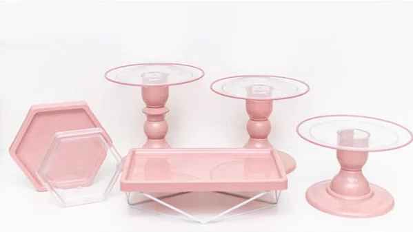 Kit Comemore MAIS Clean - 28 Rose - 01 Unidade - Só Boleiras - Rizzo Festas