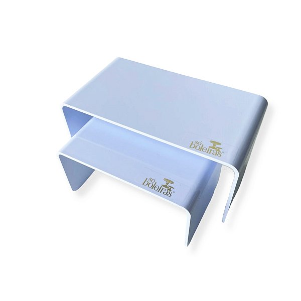 Kit Suporte para Doces Elevadores - Azul Candy - 2 unidades - Só Boleiras - Rizzo