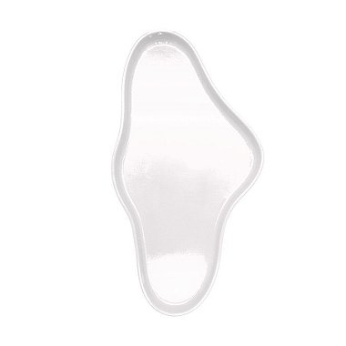 Bandeja Orgânica  - 25x13,5 cm -   Branco - 1 unidade - Só Boleiras - Rizzo