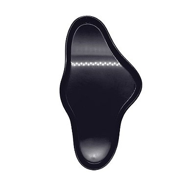 Bandeja Orgânica  - 25x13,5 cm -   Preto - 1 unidade - Só Boleiras - Rizzo