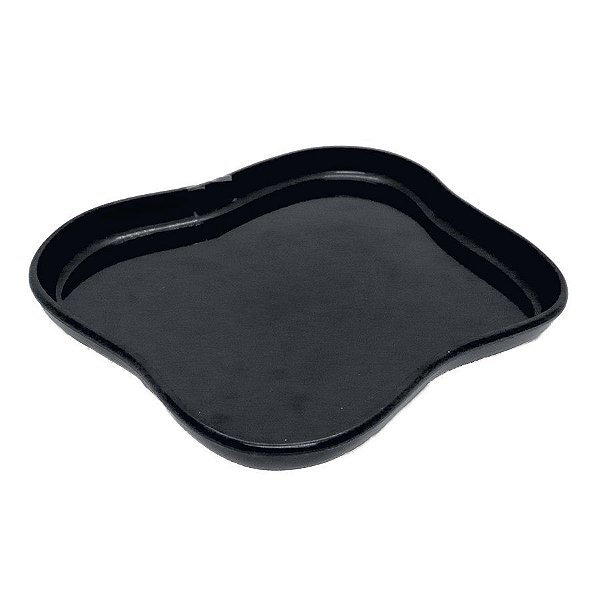 Bandeja Orgânica  - 18x14,5 cm -   Preto - 1 unidade - Só Boleiras - Rizzo