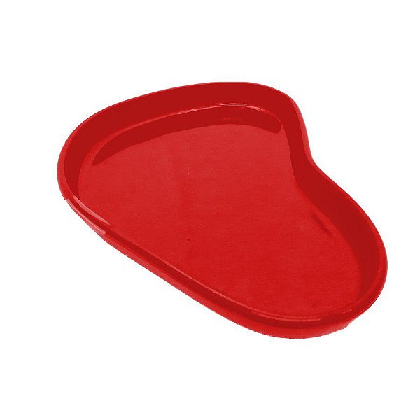 Bandeja Orgânica  - 17x11 cm -  Vermelho - 1 unidade - Só Boleiras - Rizzo