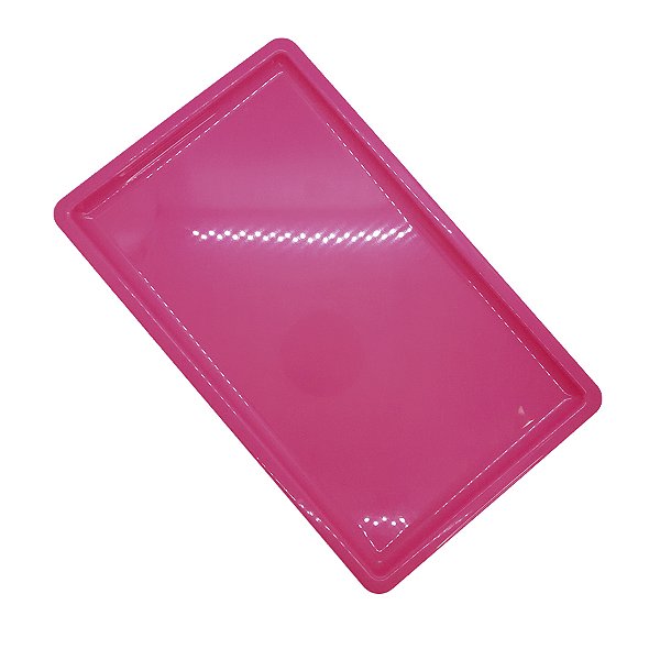 Bandeja Retangular - 300 x 180mm - Rosa Neon - 1 unidade - Só Boleiras - Rizzo