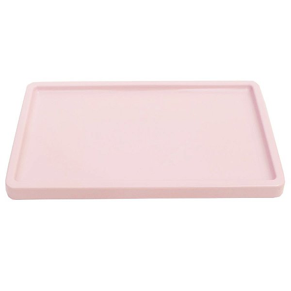 Bandeja Retangular 30x18cm Rosa Claro - 01 unidade - Só Boleiras - Rizzo Embalagens