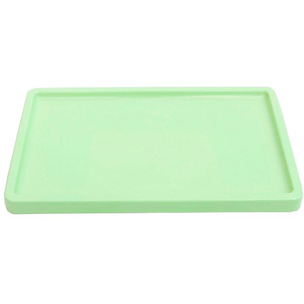 Bandeja Retangular 30x18cm Verde Água - 01 unidade - Só Boleiras - Rizzo Embalagens