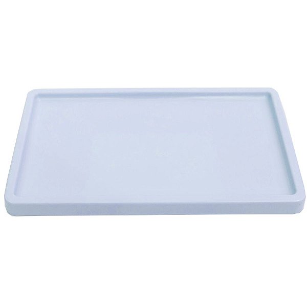 Bandeja Retangular 30x18cm Azul Claro Candy - 01 unidade - Só Boleiras - Rizzo Embalagens