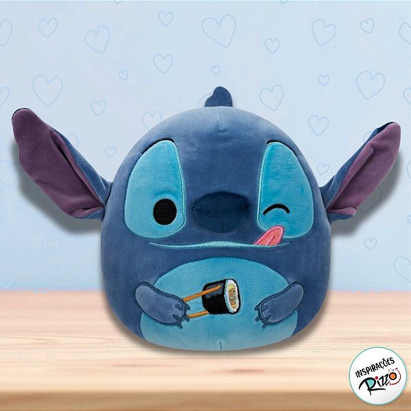 Pelúcia Stitch SquishMallowos - Suchi - 18cm - 1 unidade - Disney Original - Rizzo
