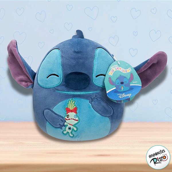 Pelúcia Stitch SquishMallowos - Xepa - 18cm - 1 unidade - Disney Original - Rizzo